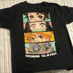 Demon Slayer Anime shirt from hot topic for both men and women.